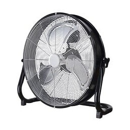 Oceanic Ventilateur Industriel De Sol - Brasseur Dair - 120 W - 3 Vitesses - Diametre 45 Cm - Noir