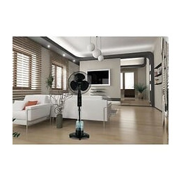 Oceanic Ventilateur Brumisateur Sur Pied - 85 Watts - O : 40 Cm - Oscillation - Telecommande - Silencieux