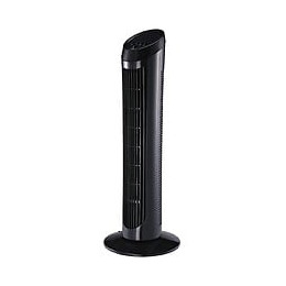 Ventilateur Colonne Tour Oscillant Silencieux 45 W 3 Vitesses 27l X 27l X 75h Cm Noir