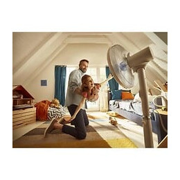 Beko - Efs7000wi - Ventilateur Sur Pied Ultra Silencieux - Moteur Prosmart Inverter 30 Watts - 12 Niveaux De Vitesse - Telecomm