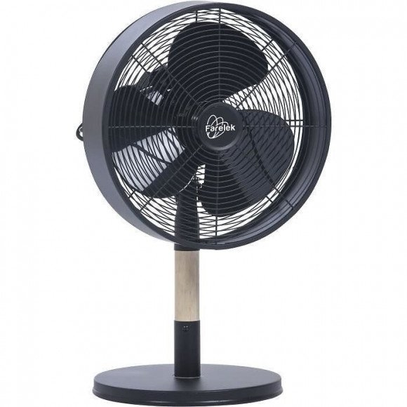 Ventilateur De Table - Florida -  30cm Bois Et Metal - 35w