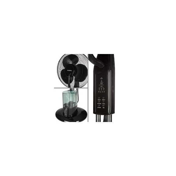 Oceanic Ventilateur Brumisateur Sur Pied - 85 Watts - O : 40 Cm - Oscillation - Telecommande - Silencieux
