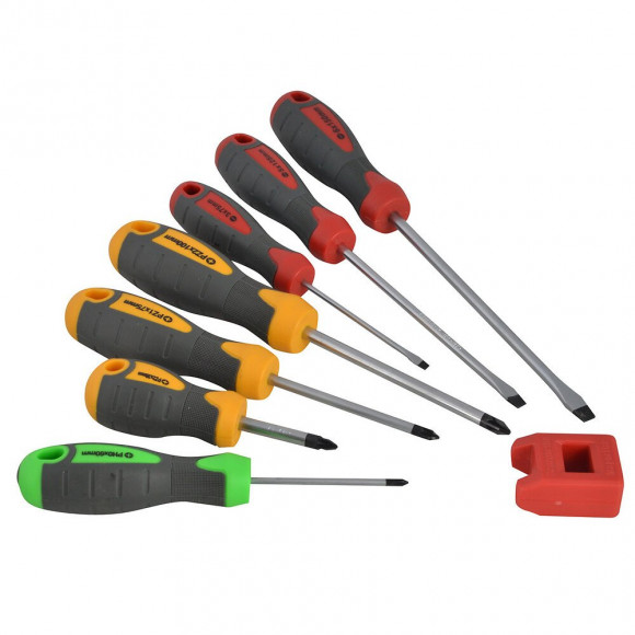 Malette De 7 Tournevis Avec Magnétiseur (plat/ph/pz)