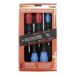 Jeu De 5 Tournevis Pro Acier Chrome Vanadium Certifié