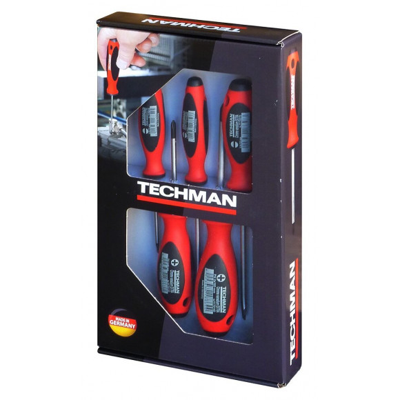 Jeu De 5 Tournevis Plats / Cruciforme