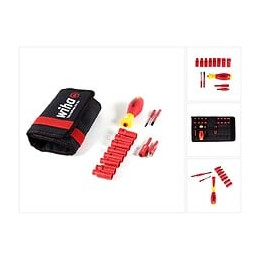 Wiha Slimvario Kit Tournevis Et Clé À Douille 1/4 " - 13 Pièces (7209nk2004 43467 ) + Pochette Wiha Robuste De Haute Qualit