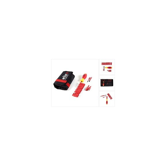 Wiha Slimvario Kit Tournevis Et Clé À Douille 1/4 " - 13 Pièces (7209nk2004 43467 ) + Pochette Wiha Robuste De Haute Qualit