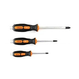 Dcraft - Jeu De Tournevis De Serrurier À Frapper - 7 Pièces - Embouts Magnétisés - Section Hexagonale - Noir