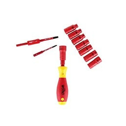 Wiha Slimvario Kit Tournevis Et Clé À Douille 1/4 " - 13 Pièces (7209nk2004 43467 ) + Pochette Wiha Robuste De Haute Qualit