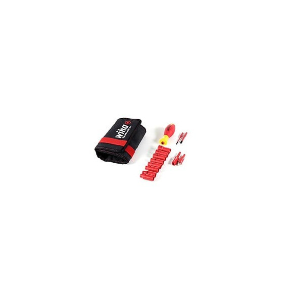 Wiha Slimvario Kit Tournevis Et Clé À Douille 1/4 " - 13 Pièces (7209nk2004 43467 ) + Pochette Wiha Robuste De Haute Qualit