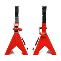 Dcraft -  Jeu De Chandelles À Crémaillère 2 Tonnes 2 Pièces Hauteur Maxi 415 Mm - Outil Garage Automobile - Levage Voiture 