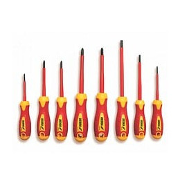 Dtools - Jeu De Tournevis Isolés - 8 Pièces - Jusqu'à 1000v - Embouts Magnétiques - Orange