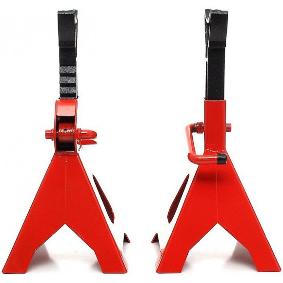 Dcraft -  Jeu De Chandelles À Crémaillère 2 Tonnes 2 Pièces Hauteur Maxi 415 Mm - Outil Garage Automobile - Levage Voiture 