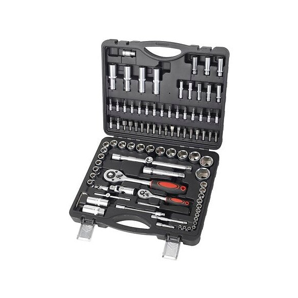 Coffret Clés À Douilles Pro Chrome Vanadium 94 Pièces