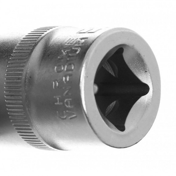 Dcraft - Jeu De Douilles Torx - 9 Pièces - Long. Douille 37 Mm - Set De Douilles Professionnel En Valise - Noir