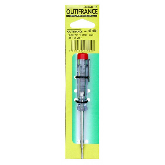 Tournevis Testeur À Lame Plate - 3 X 70