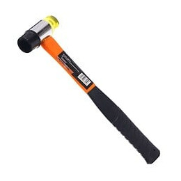 Dcraft - Maillet À Frappe 2 Embouts - Caoutchouc Antidérapant +  Fiberglass - Diamètre 30 Mm - Longueur 27 Cm - Noir