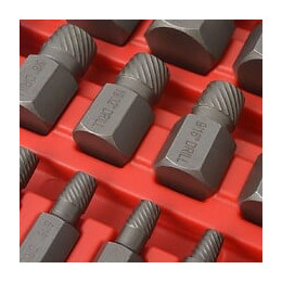 Kit D'extracteurs De Vis À Cannelures Multiples Acier 25 Pièces -