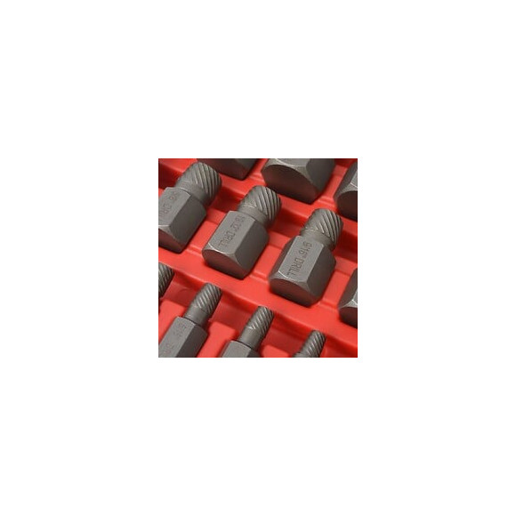 Kit D'extracteurs De Vis À Cannelures Multiples Acier 25 Pièces -