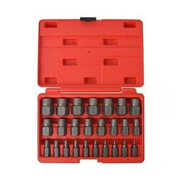 Kit D'extracteurs De Vis À Cannelures Multiples Acier 25 Pièces -