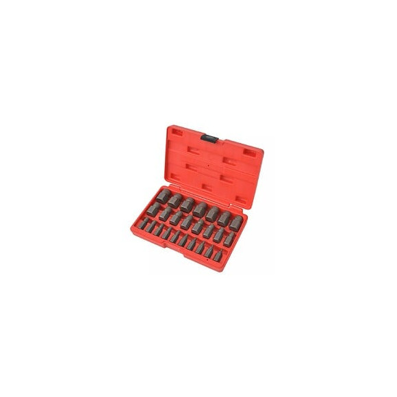 Kit D'extracteurs De Vis À Cannelures Multiples Acier 25 Pièces -