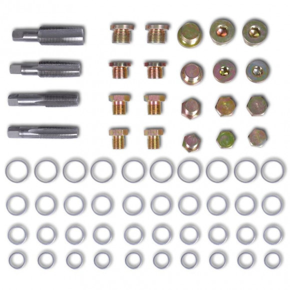 Kit Réparation Vidange Huile Boite Vitesse Filetage 64pcs -