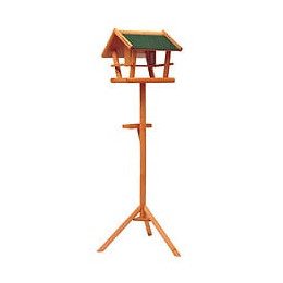 Mangeoire Sur Pied Nichoir A Plateau Station A Oiseaux Bois Pour Exterieur 150cm