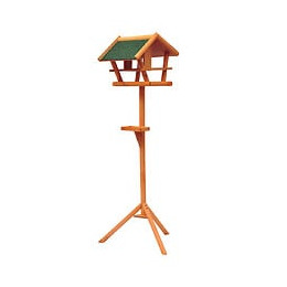 Mangeoire Sur Pied Nichoir A Plateau Station A Oiseaux Bois Pour Exterieur 150cm
