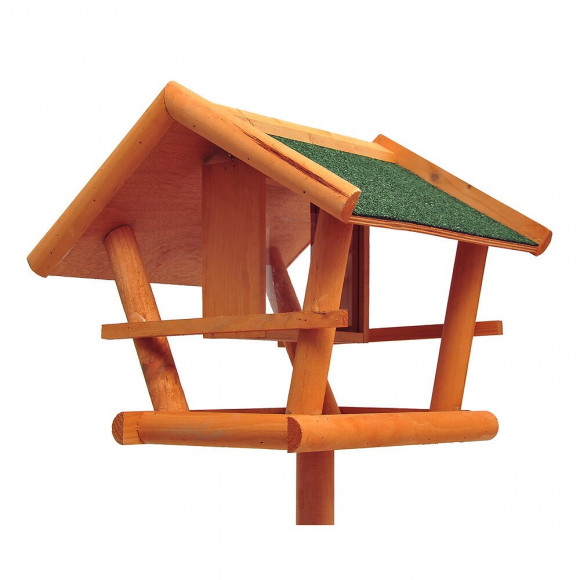 Mangeoire Sur Pied Nichoir A Plateau Station A Oiseaux Bois Pour Exterieur 150cm