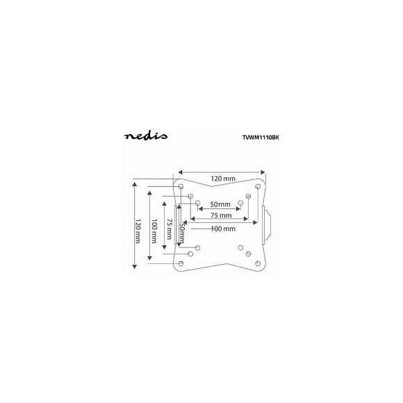 Support Mural Nedis Tvwm1110bk