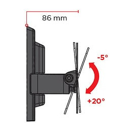 Support Mural Meliconi Etr100flat