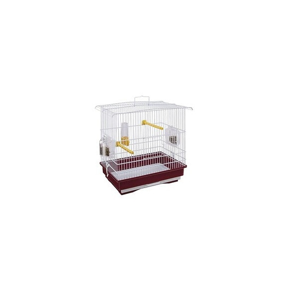 Giusy Cage Pour Oiseaux Rouge Et Blanc