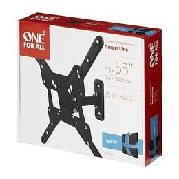 One For All Wm2441 Support Mural Inclinable Et Orientable A 90 Pour Tv De 33 A 140cm 13-55