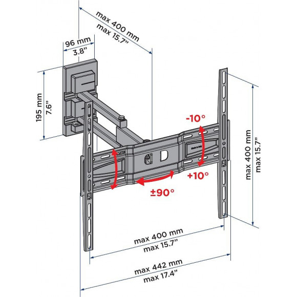 Support Mural Meliconi Sm400