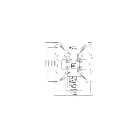 One For All Wm2251 - Support Mural Avec Reglage Dinclinaison Et De Rotation 180 Pour Tv De 13 A 40 33 A 102cm - Noir