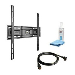 Meliconi Pack Vesa 400 Fixe Support Tv Mural Fixe Pour Tv De 40 A 80 + Cable Hdmi + Cleaning