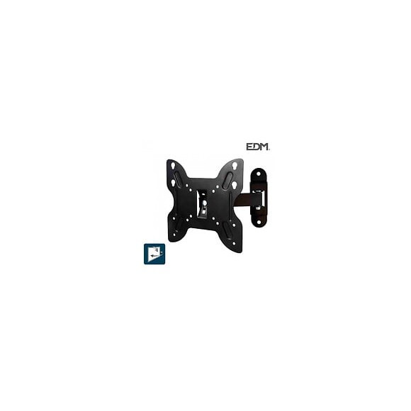 Support De Télé À Écran Plasma/lcd/led 23-42" 25kg Avec Bras Inclinable 200x200mm Separation Du Mur 80-120mm Compatible Ave