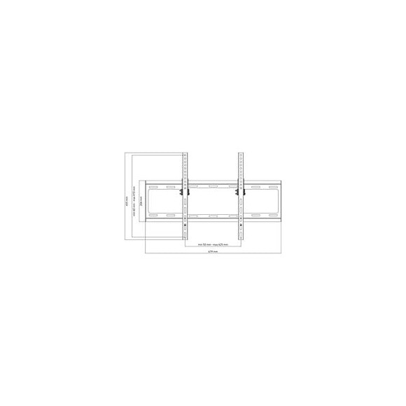 One For All Wm2621 - Support Mural Avec Reglage Dinclinaison De 15 Pour Tv De 32 A 84 81 A 213cm - Noir