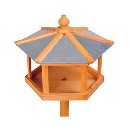 Mangeoire Sur Pied Nichoir A Plateau Station A Oiseau Bois Pour Exterieur 113 Cm
