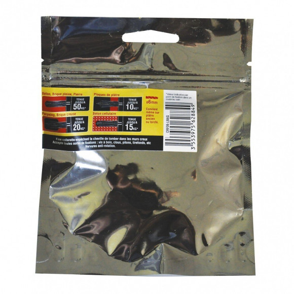 Lot De 30 Cheville Et Vis Universelles Scell-it, Diam.6 Mm X L.25 Mm