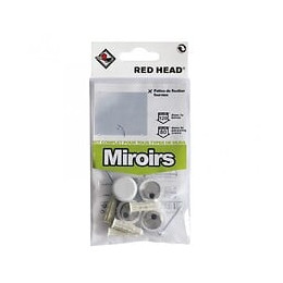 Kit Chevilles À Expansion Miroir Blanc Red Head, Diam.6 X L.25 Mm
