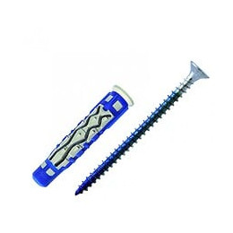 Lot De 10 Chevilles Et Vis Couleur Red Head, Diam.8 Mm X L.50 Mm