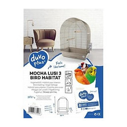 Laroy Duvo Cage Pour Oiseaux Mocha Lusi 3 - 54 X 34 X 75 Cm - Moka