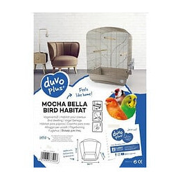 Laroy Duvo Cage Pour Oiseaux Mocha Bella - 54 X 39 X 71 Cm - Moka