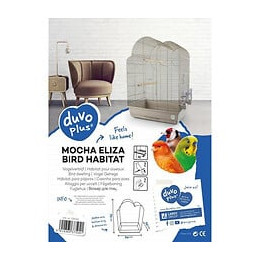 Laroy Duvo Cage Pour Oiseaux Mocha Eliza - 54 X 34 X 75 Cm - Moka