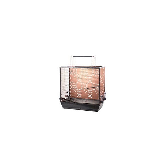 Duvo+ Cage Copper Alix 78 X 48 X 81,5 Cm - 9,18 Kg - Noir Et Cuivre - Pour Oiseaux