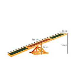 Agility Sport Pour Chien Bascule - Bascule Pour Chien - Équipement Entrainement Chien - Bois Sapin Pré-huilé Feutre Bitumé 