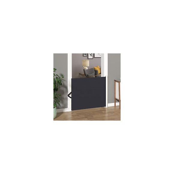 Barrière De Sécurité Barrière Animaux Rétractable Automatique 1,15l X 0,83h M Teslin Métal Gris