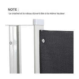 Barrière De Sécurité Barrière Animaux Rétractable Automatique 1,15l X 0,83h M Teslin Métal Gris