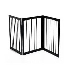 Barrière Modulable Pliable Barrière De Sécurité 160l X 76h Cm Mdf